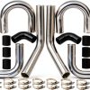 Turbo Intercooler Pipe MOOSUN Polished Aluminum-0