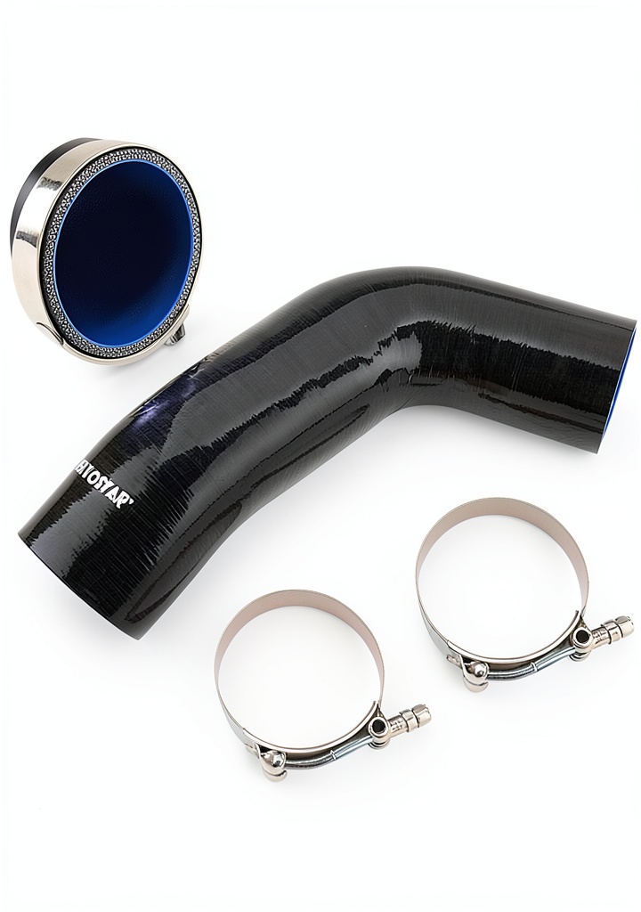 Kyostar silicone intake hose installed in a performance car