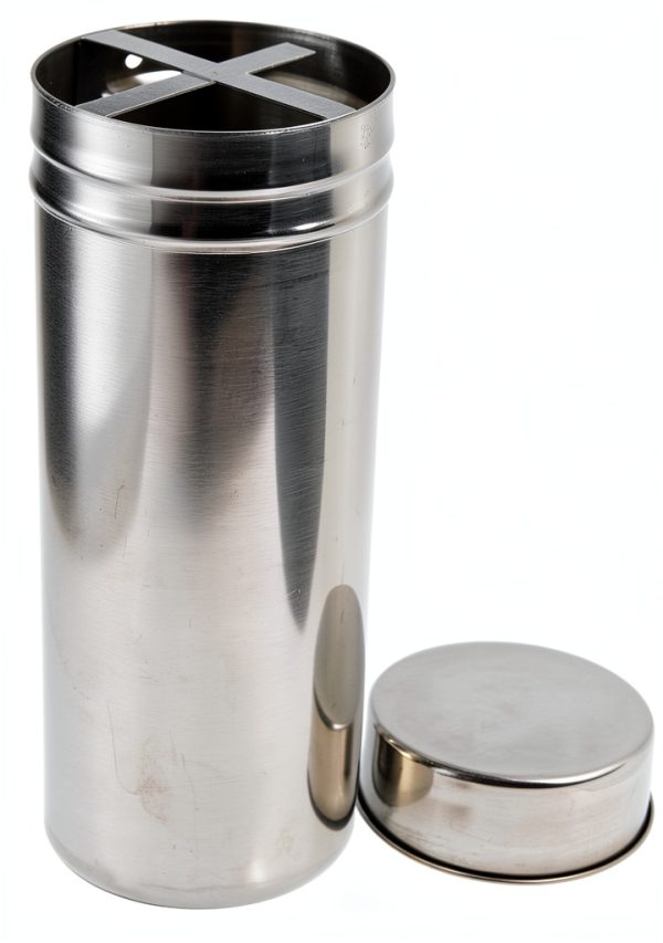 Gazechimp Stainless Steel Stackable Storage Bin Silver 9.6x4.1x4.1in-0
