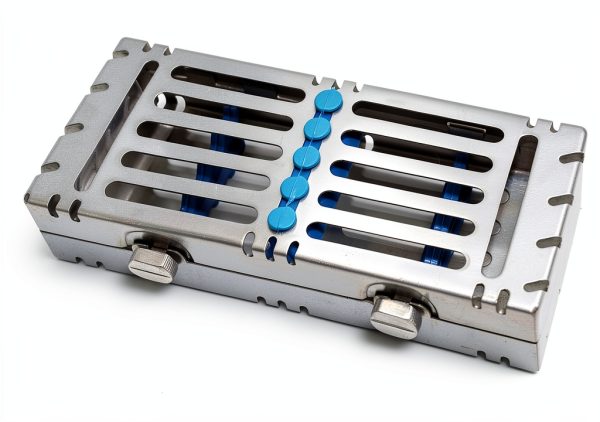 Sterilization Basket CYNAMED STR5SLT-B Heavy Duty Stainless Silicone-7