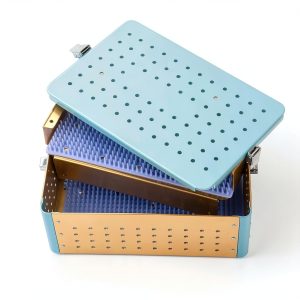 Chaoyue Sterilization Basket 12.4x7.9x3.9in Heavy Duty Stainless Steel-0
