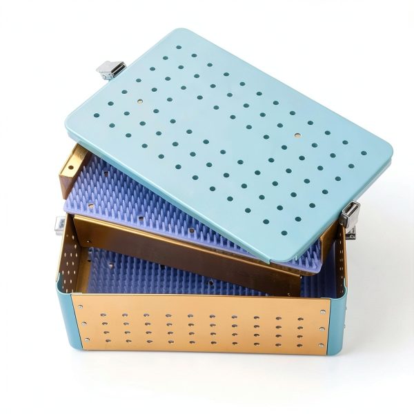 Chaoyue Sterilization Basket 12.4x7.9x3.9in Heavy Duty Stainless Steel-0
