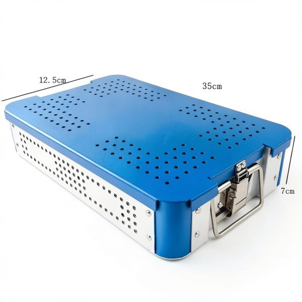Aluminum Sterilization Basket Chaoyue Classic Blue 13.78x8.66in-2