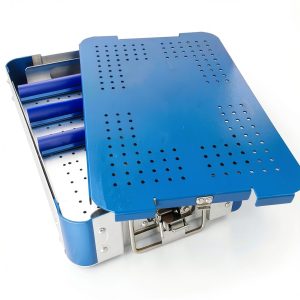 Aluminum Sterilization Basket Chaoyue Classic Blue 13.78x8.66in-0