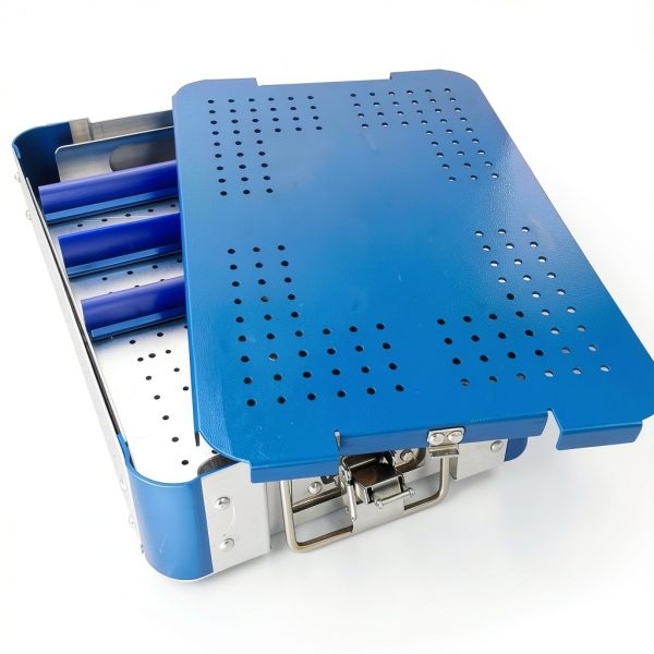 Aluminum Sterilization Basket Chaoyue Classic Blue 13.78x8.66in-0