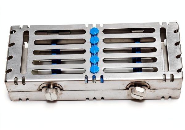 Sterilization Basket CYNAMED STR5SLT-B Heavy Duty Stainless Silicone-2