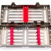 German Sterilization Cassette Tray Rack Box with Double Button Detachable 5 Slot CYNAMED-0