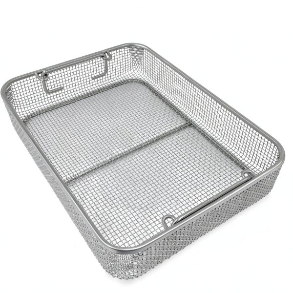 Stainless Steel Sterilization Tray Box Instrument 340x250x70mm Chaoyue-1