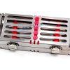 German Sterilization Cassette Tray Rack Box with Double Button Detachable 5 Slot CYNAMED-2