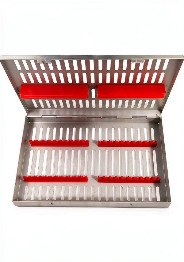 Large Sterilization Cassette – Steel with Silicone Inserts – 20 – WSI-2