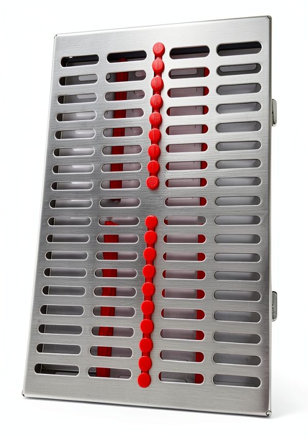 Large Sterilization Cassette – Steel with Silicone Inserts – 20 – WSI-3