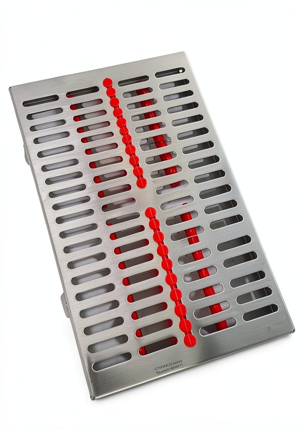 Large Sterilization Cassette – Steel with Silicone Inserts – 20 – WSI-0