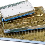 Plastic Autoclavable Instruments Storage Box Size for Instruments Sterilization Tray Case with Silicone Mat L/M/S-0