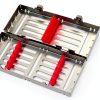 German Sterilization Cassette Tray Rack Box with Double Button Detachable 5 Slot CYNAMED-4