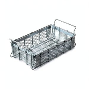 Marlin Steel Metal Tote Basket Plain Steel Zinc Plated 16x10.5x4.5-0