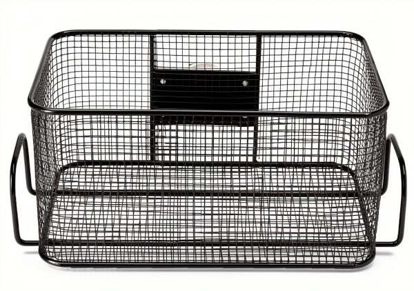 Medline Wire Basket MDS80600 Black Sterilization Basket 12x6.5x6-1